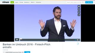 
                            9. Banken im Umbruch 2016 - Fintech-Pitch entrafin on Vimeo