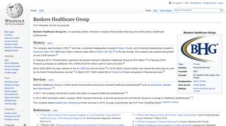 
                            8. Bankers Healthcare Group - Wikipedia