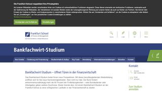 
                            7. Bankfachwirt-Studium | Frankfurt School