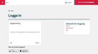 
                            12. BankID - Logga in till Bank Norwegian