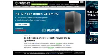 
                            12. Banking-App: Comdirect empfiehlt, Sicherheitswarnung zu ...