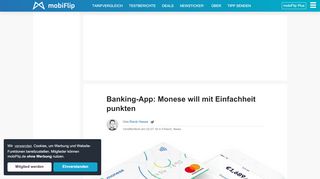 
                            4. Banking-App: Monese will mit Einfachheit punkten - mobiFlip