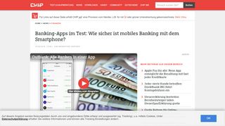 
                            6. Banking-Apps im Test: Wie sicher ist mobiles Banking mit dem ... - Chip