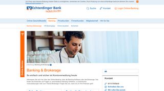 
                            8. Banking & Brokerage - Echterdinger Bank eG