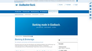 
                            11. Banking Brokerage - Gladbacher Bank AG