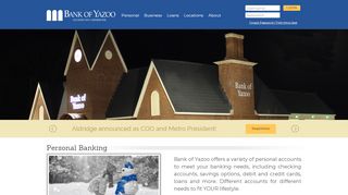 
                            1. Banking, Credit Cards, Loans, Mortgages & More :: Bank of Yazoo ...