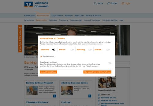 
                            4. Banking Geschäftskunden - Volksbank Odenwald