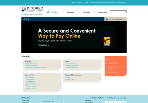 
                            10. Banking | Kindred Credit Union