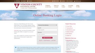 
                            6. Banking Login - Vinton County National Bank