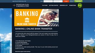 
                            4. Banking | Online Bank Transfer - Mohegan Sun Online Casino