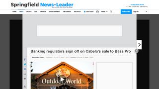 
                            8. Banking regulators sign off on Cabela's sale to Bass Pro