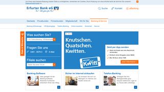 
                            6. Banking & Service - Erfurter Bank eG