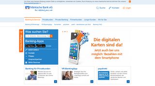 
                            2. Banking & Service - Märkische Bank eG