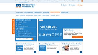 
                            3. Banking & Service - Nordthüringer Volksbank eG