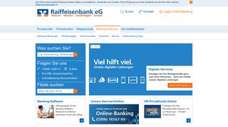 
                            4. Banking & Service - Raiffeisenbank eG - Privatkunden