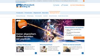 
                            3. Banking & Service - Raiffeisenbank Erding eG