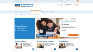 
                            5. Banking & Service - Raiffeisenbank Flachsmeer eG