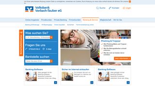 
                            7. Banking & Service - Volksbank Vorbach-Tauber eG