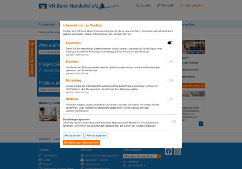 
                            3. Banking & Service - VR-Bank Nordeifel eG