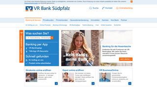 
                            3. Banking & Service - VR Bank Südpfalz