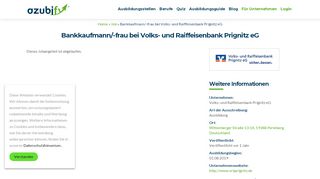 
                            12. Bankkaufmann/-frau bei Volks- und Raiffeisenbank Prignitz eG - azubify