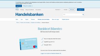
                            5. Bankkort Maestro — ett kort för barn och unga | Handelsbanken