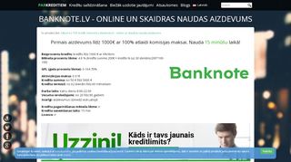 
                            3. Banknote.lv - online un skaidras naudas aizdevums 15 minūtēs ...