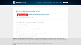 
                            7. Bankowość elektroniczna Santander - Kontomierz.pl