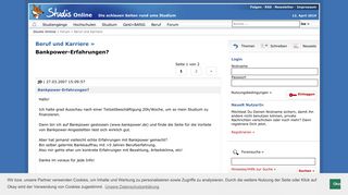 
                            7. Bankpower-Erfahrungen? - Forum - Studis Online