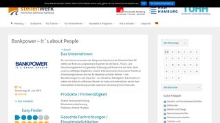 
                            6. Bankpower - It´s about People | Hamburg - stellenwerk Jobmessen