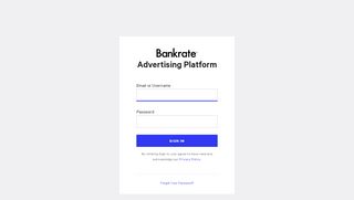 
                            4. Bankrate.com's new Advertiser Portal -- Advertiser Login