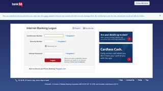 
                            8. BankSA Internet Banking - Logon
