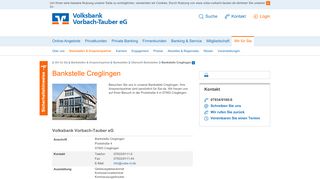 
                            8. Bankstelle Creglingen - Volksbank Vorbach-Tauber eG