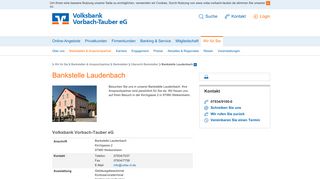 
                            11. Bankstelle Laudenbach - Volksbank Vorbach-Tauber eG