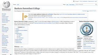 
                            8. Bankura Sammilani College - Wikipedia