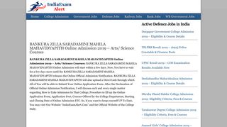 
                            11. BANKURA ZILLA SARADAMINI MAHILA MAHAVIDYAPITH Online ...