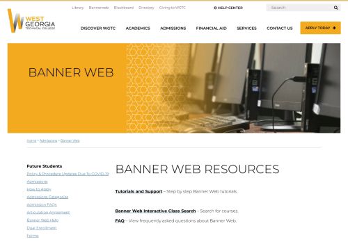 
                            9. Banner Web - West Georgia Technical College