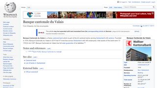 
                            11. Banque cantonale du Valais - Wikipedia