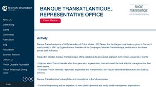 
                            10. BANQUE TRANSATLANTIQUE, REPRESENTATIVE OFFICE | The ...