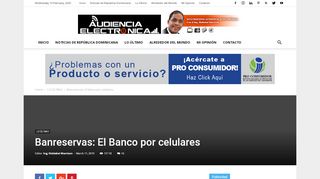 
                            13. Banreservas: El Banco por celulares | Audiencia Electrónica