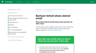 
                            3. Bantuan terkait akses alamat email