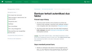 
                            3. Bantuan terkait verifikasi masuk