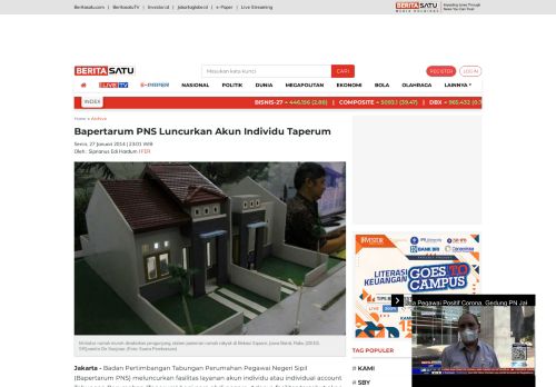 
                            11. Bapertarum PNS Luncurkan Akun Individu Taperum - BeritaSatu.com