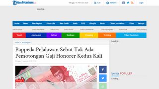 
                            13. Bappeda Pelalawan Sebut Tak Ada Pemotongan Gaji Honorer Kedua ...