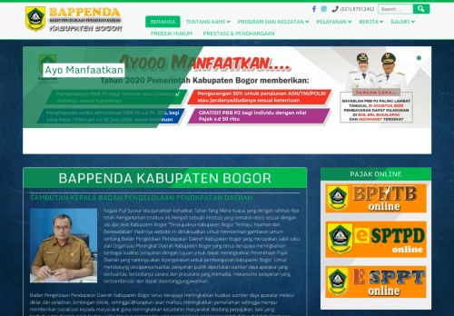 
                            4. BAPPENDA Kabupaten Bogor: Badan Pengelolaan Pendapatan ...