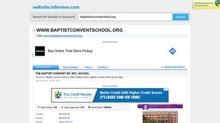 
                            10. baptistconventschool.org at WI. THE BAPTIST CONVENT SR. SEC ...