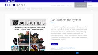 
                            10. Bar Brothers the System - ClickBank