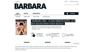 
                            2. BARBARA Abo - jetzt auf www.barbara.de bestellen