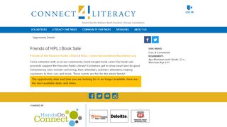 
                            10. Barbara Bush Houston Literacy Foundation | Friends of HPL | Book Sale