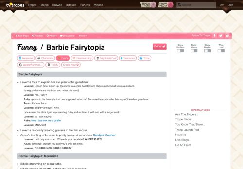 
                            7. Barbie Fairytopia / Funny - TV Tropes